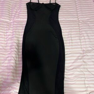 Sheer sided Black Dress